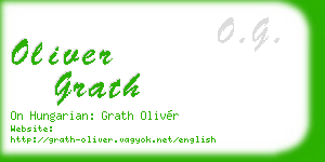 oliver grath business card